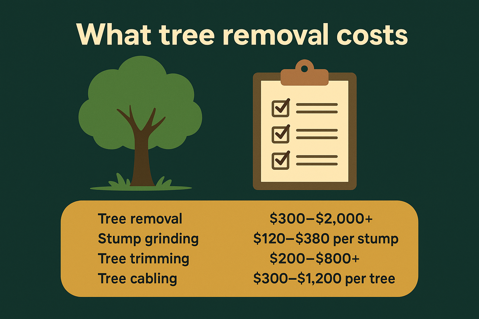 What tree removal costs