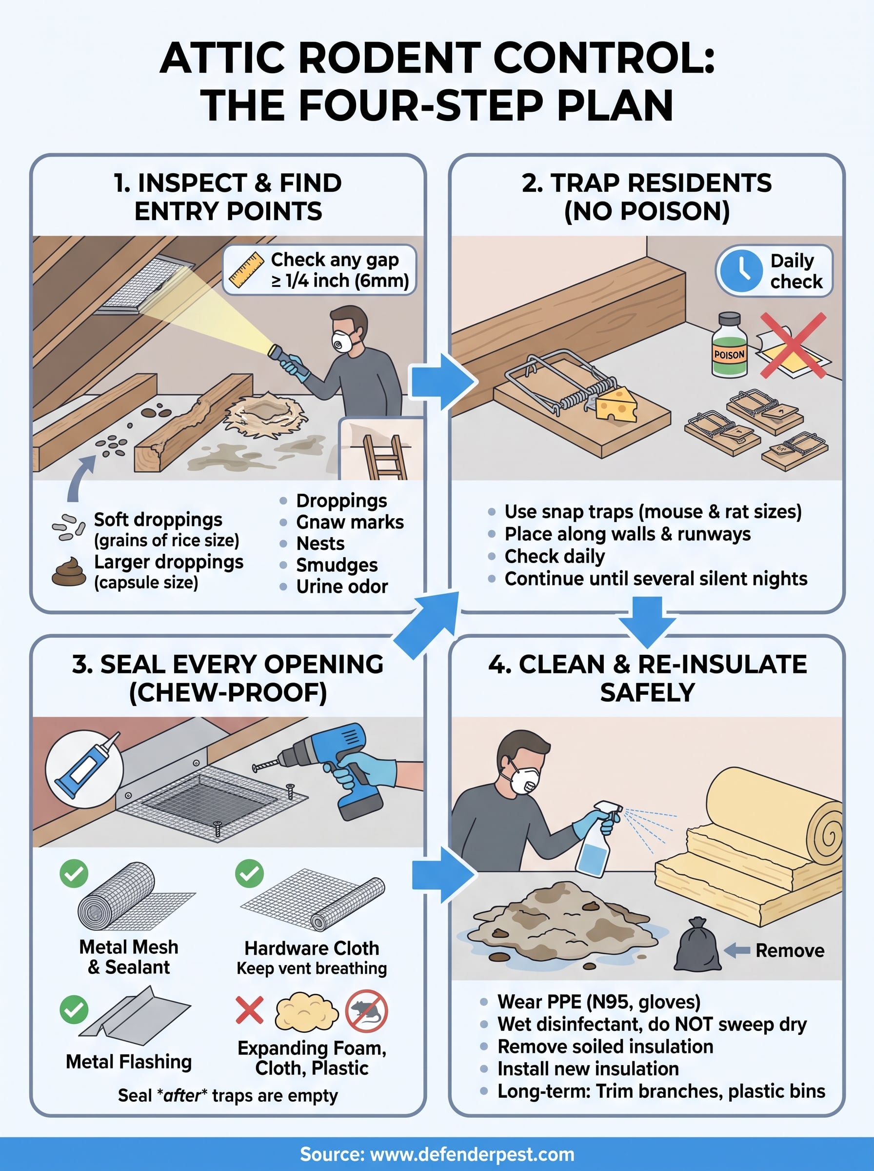 rodent control attic infographic