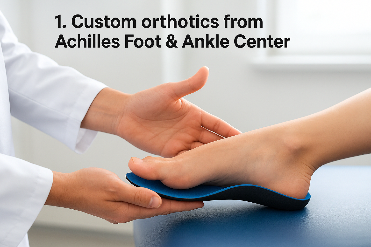 1. Custom orthotics from Achilles Foot & Ankle Center