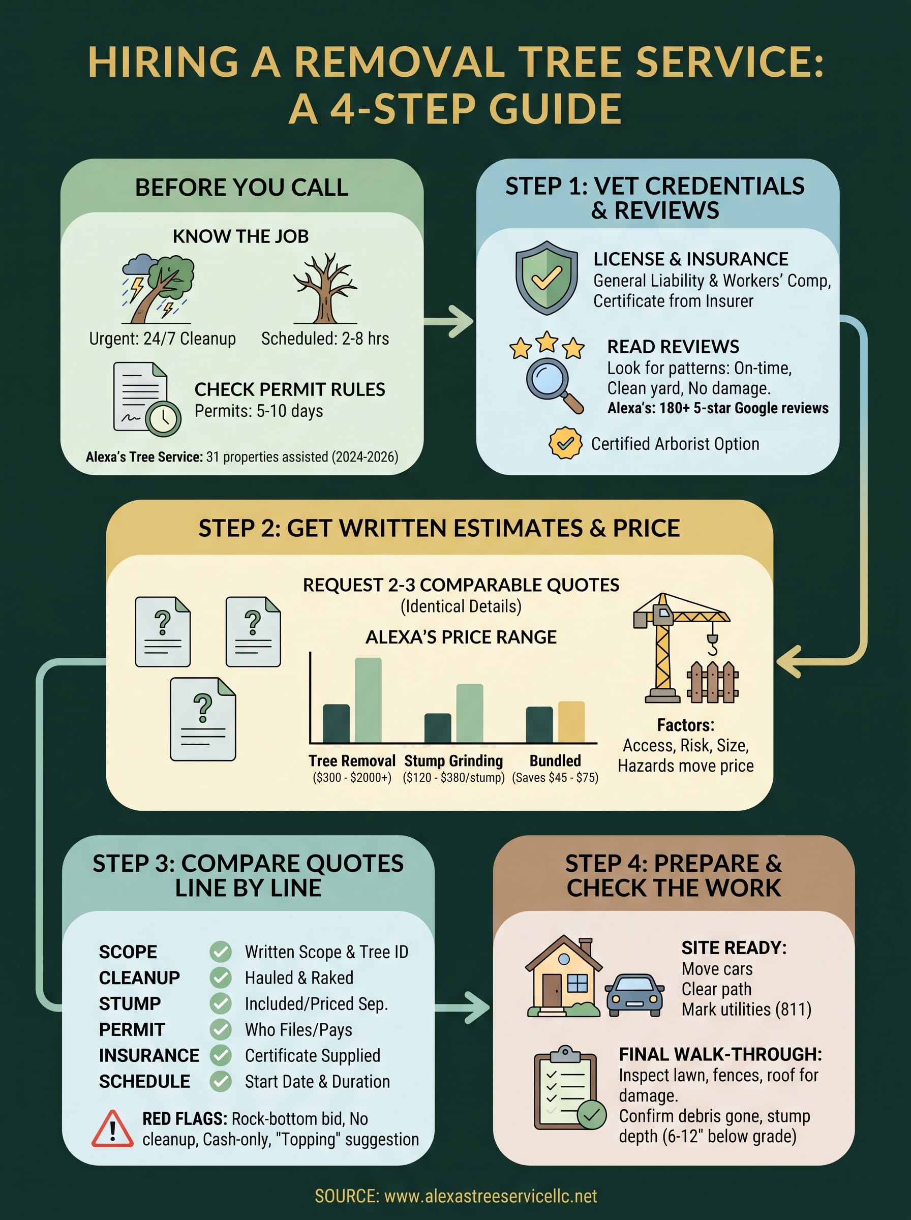 removal tree service infographic
