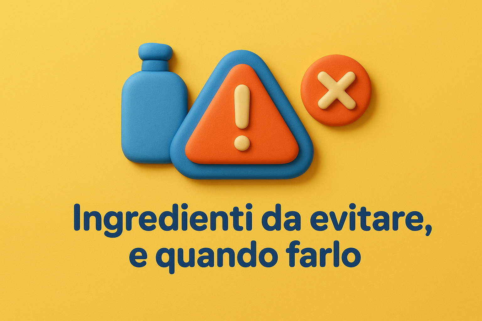 Ingredienti da evitare, e quando farlo