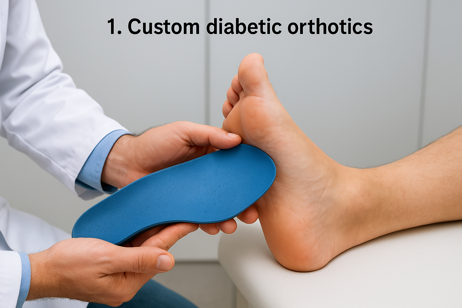 1. Custom diabetic orthotics