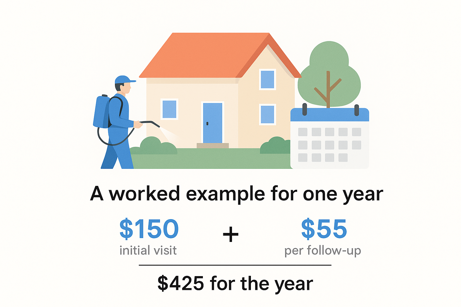 A worked example for one year