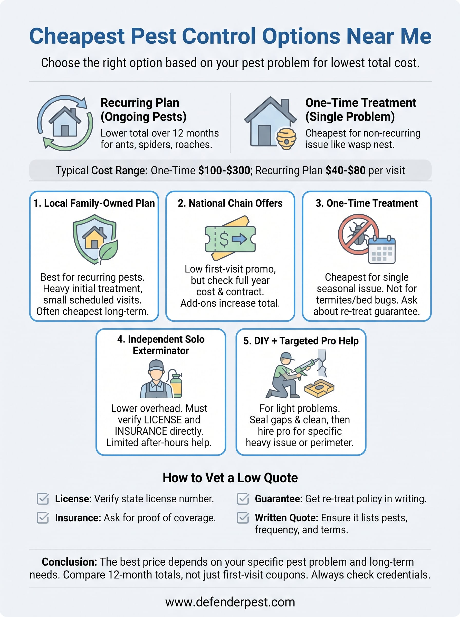 cheapest pest control near me infographic