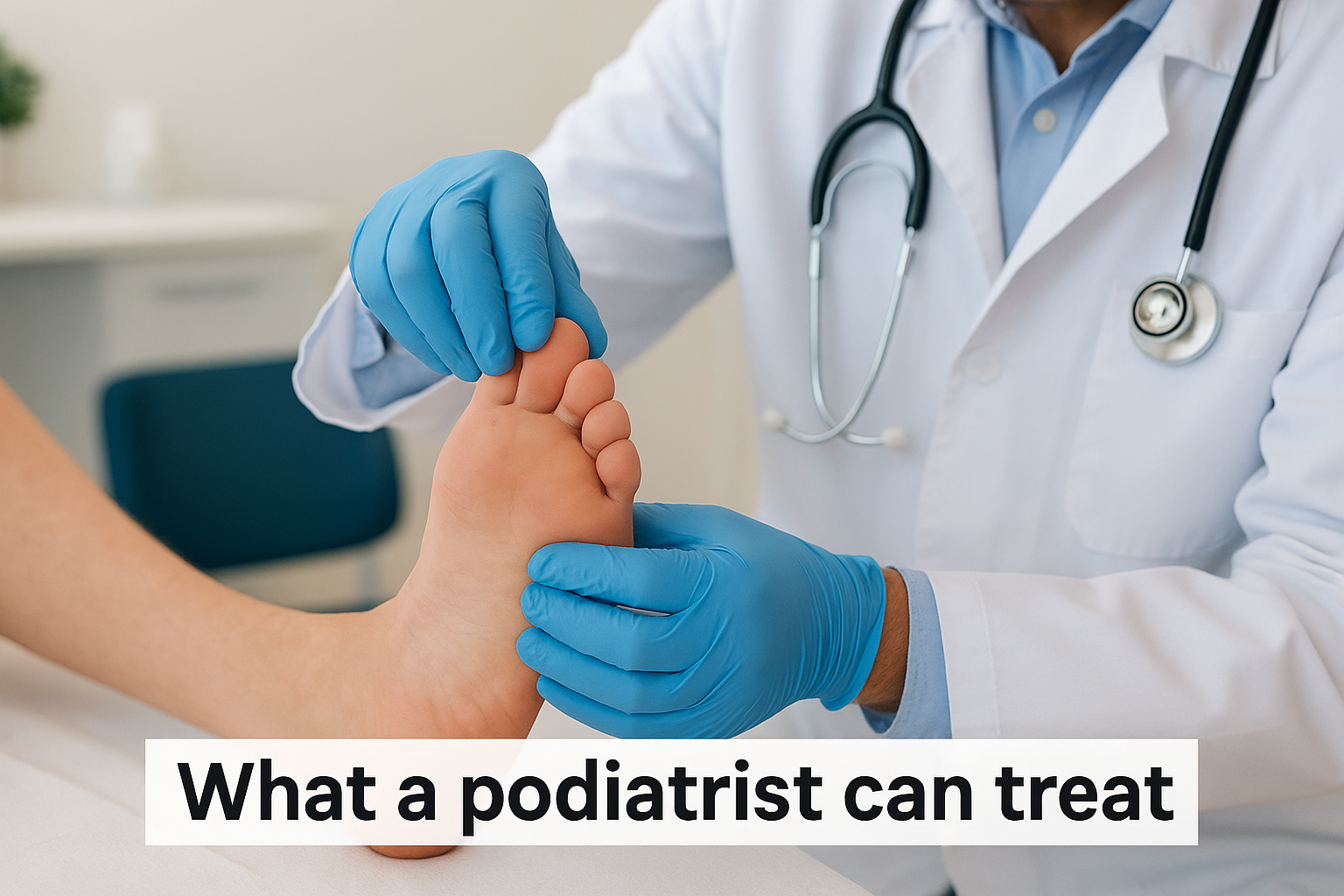 What a podiatrist can treat