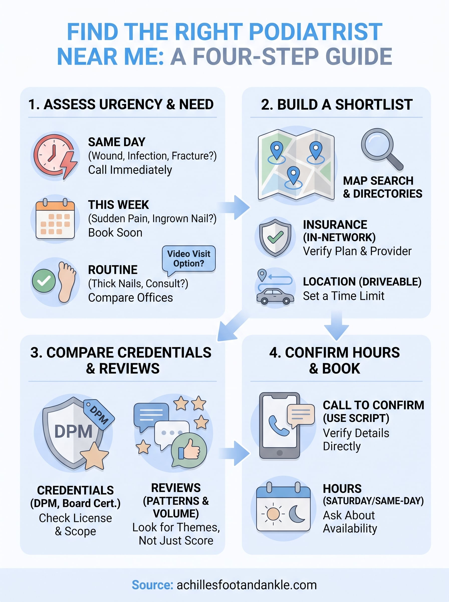 podiatrist doctors near me infographic