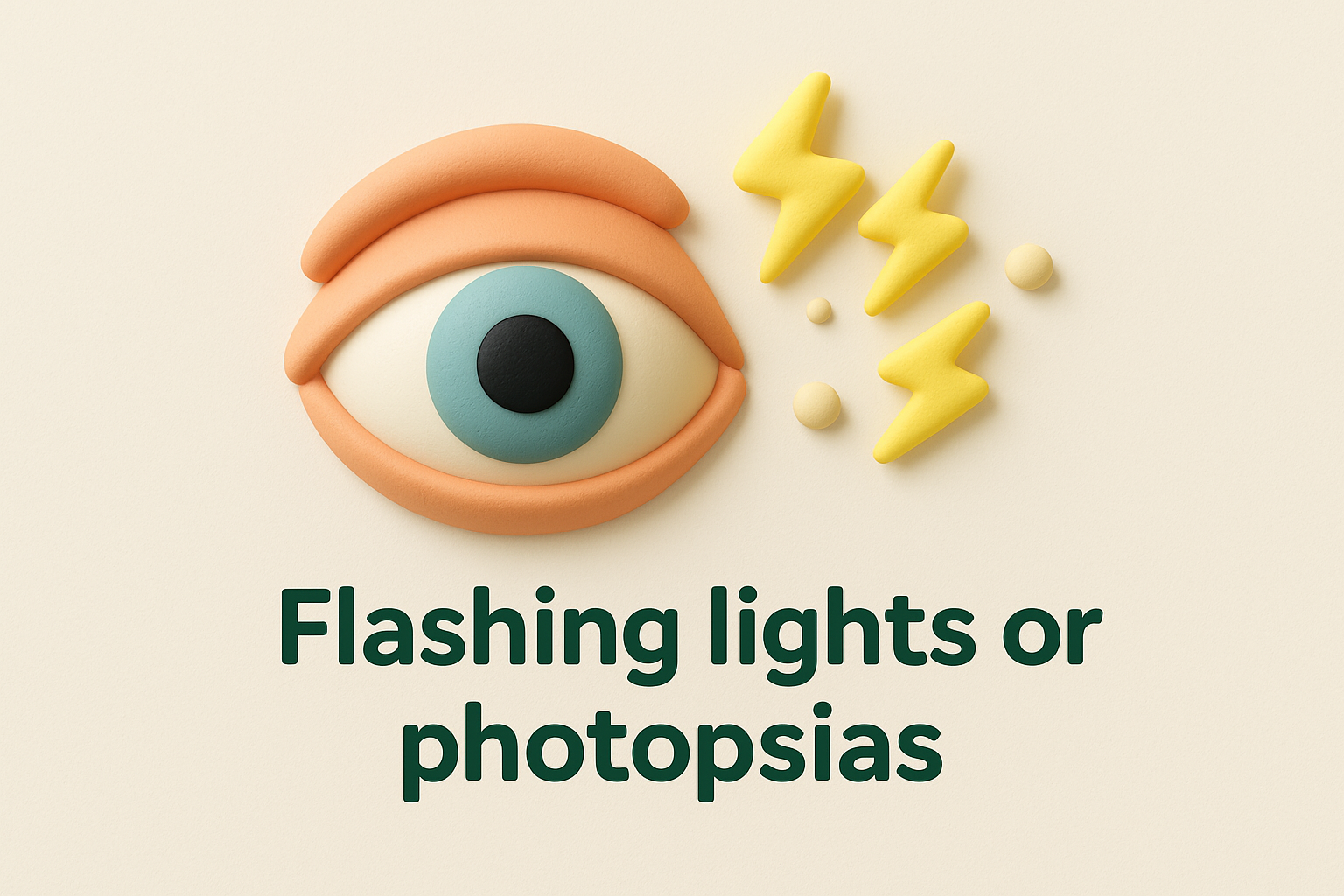 Flashing lights or photopsias