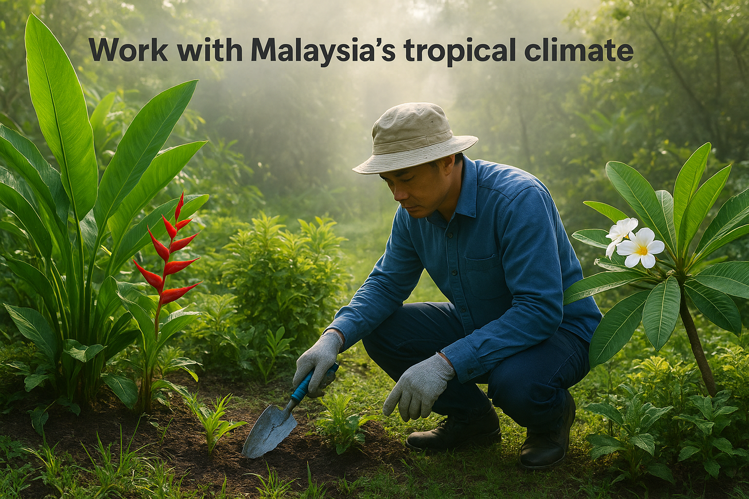 Work with Malaysia's tropical climate