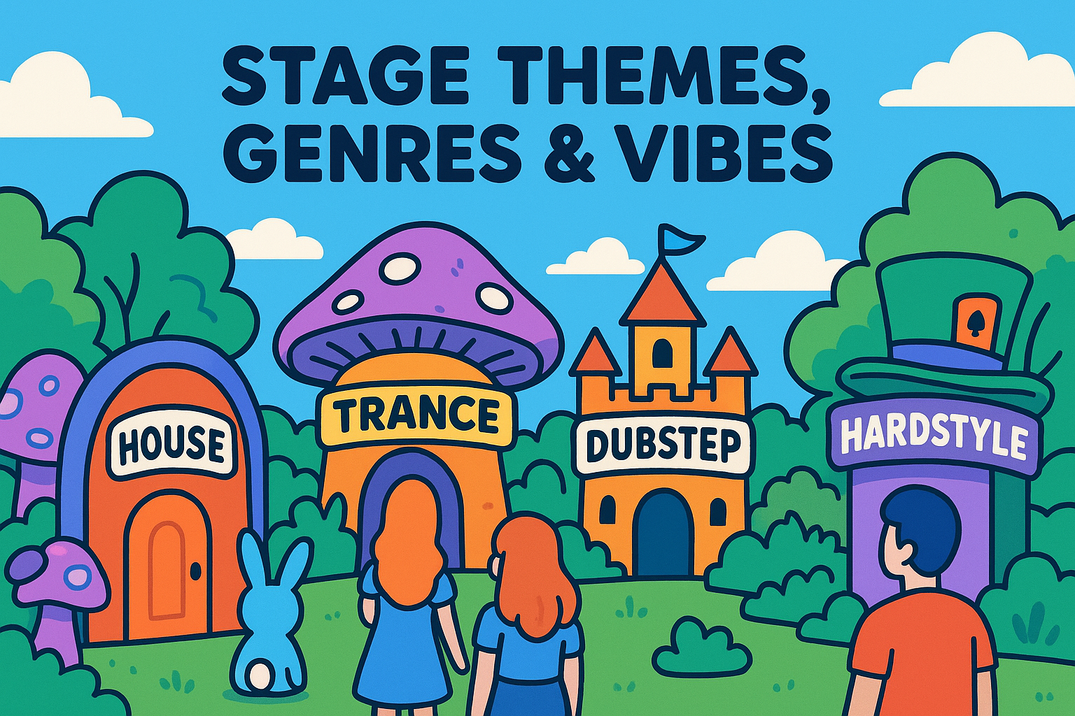 Stage themes genres and vibes