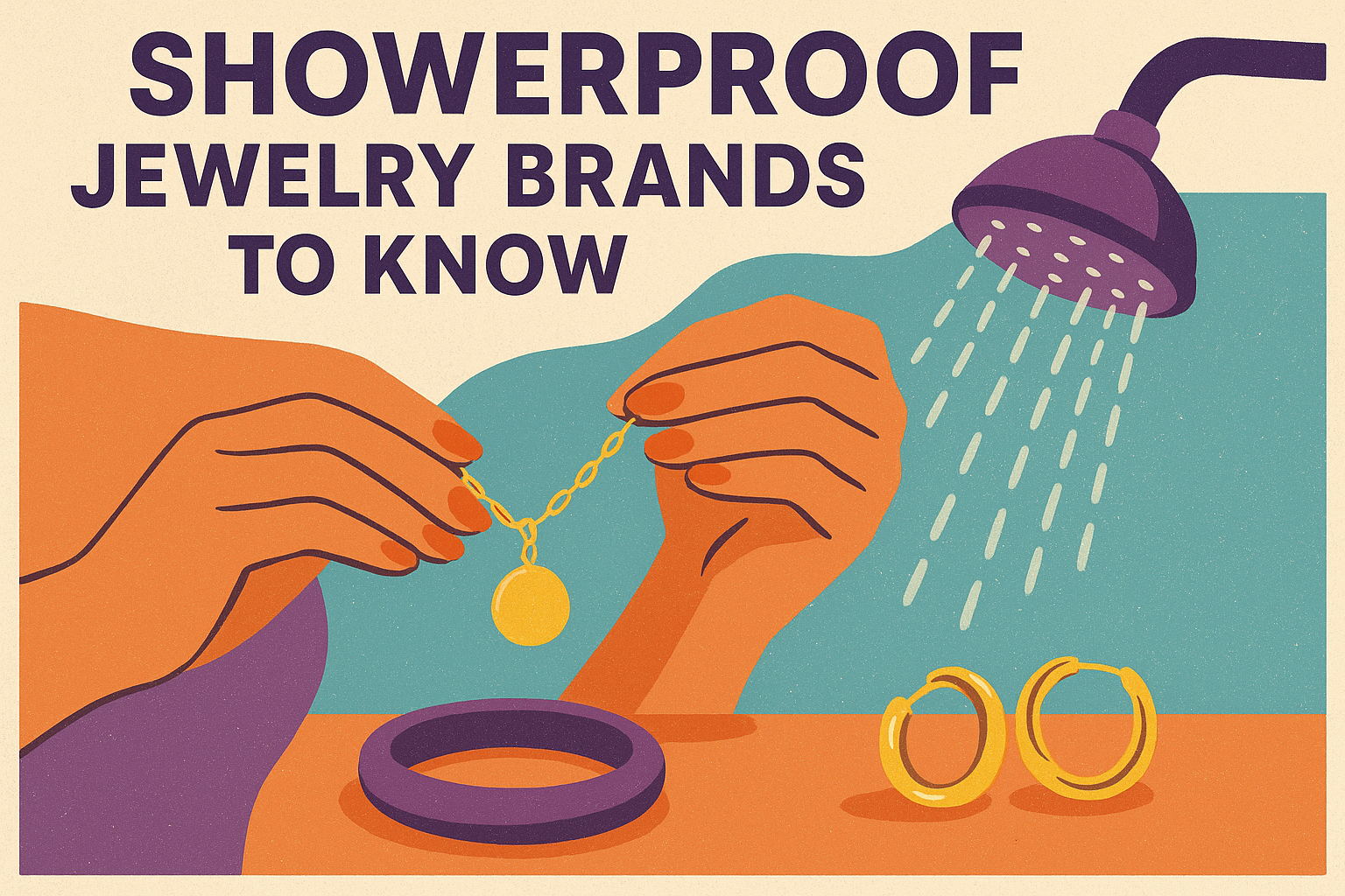Showerproof jewelry brands to know