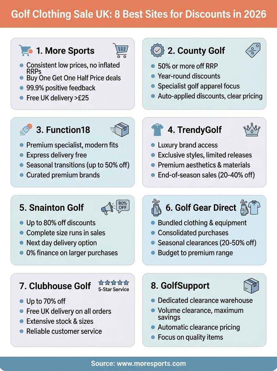 golf clothing sale uk infographic