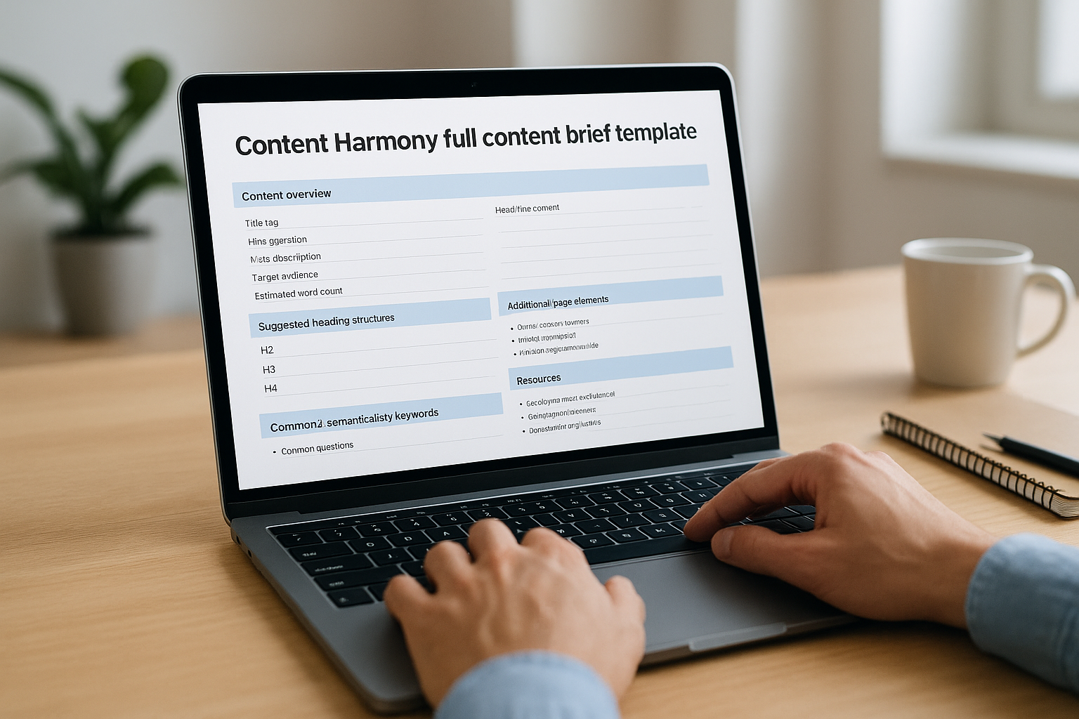 2. Content Harmony full content brief template
