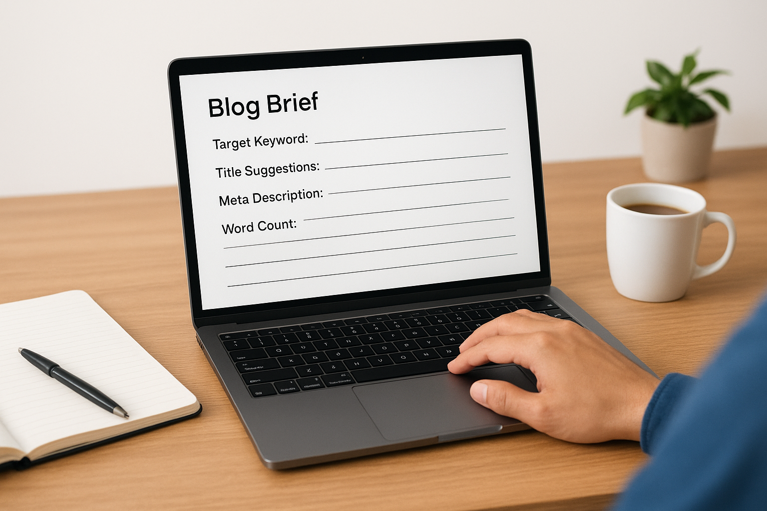 4. Zapier simple blog brief template