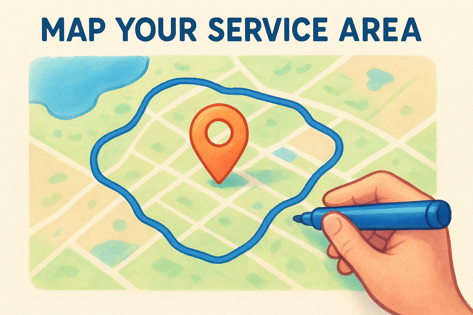 Map your service area