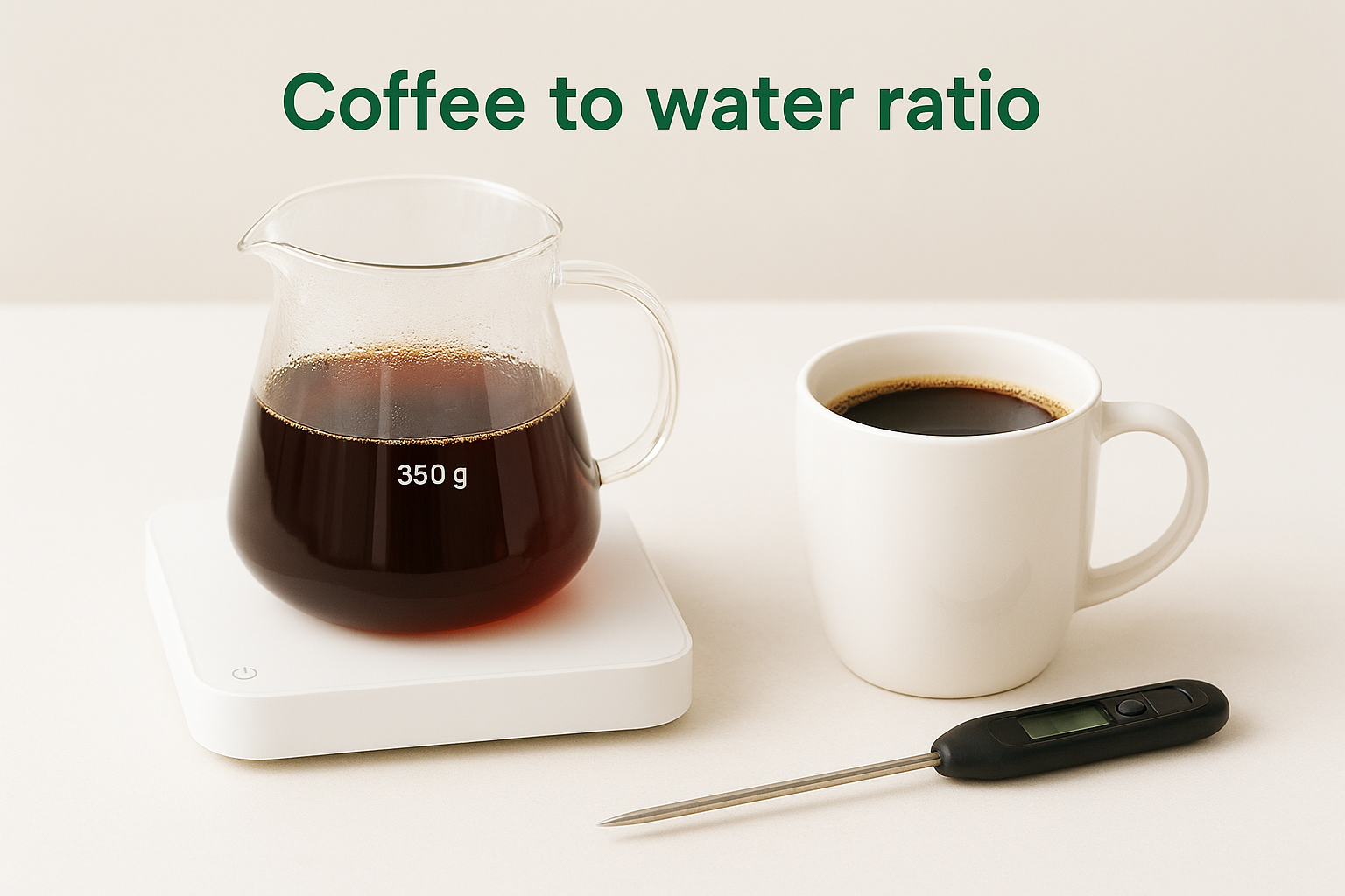 Coffee to water ratio