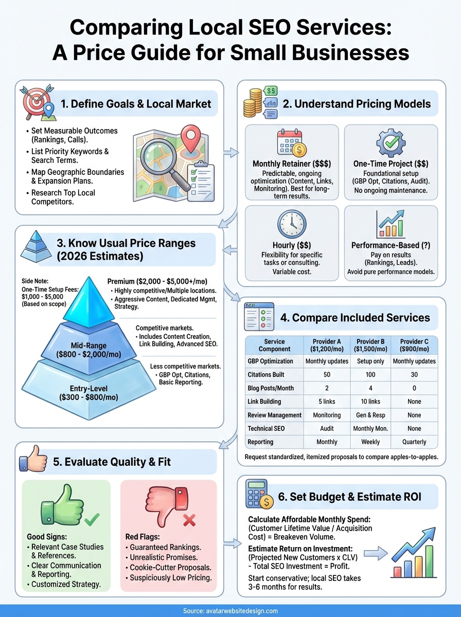 local seo services for small business infographic
