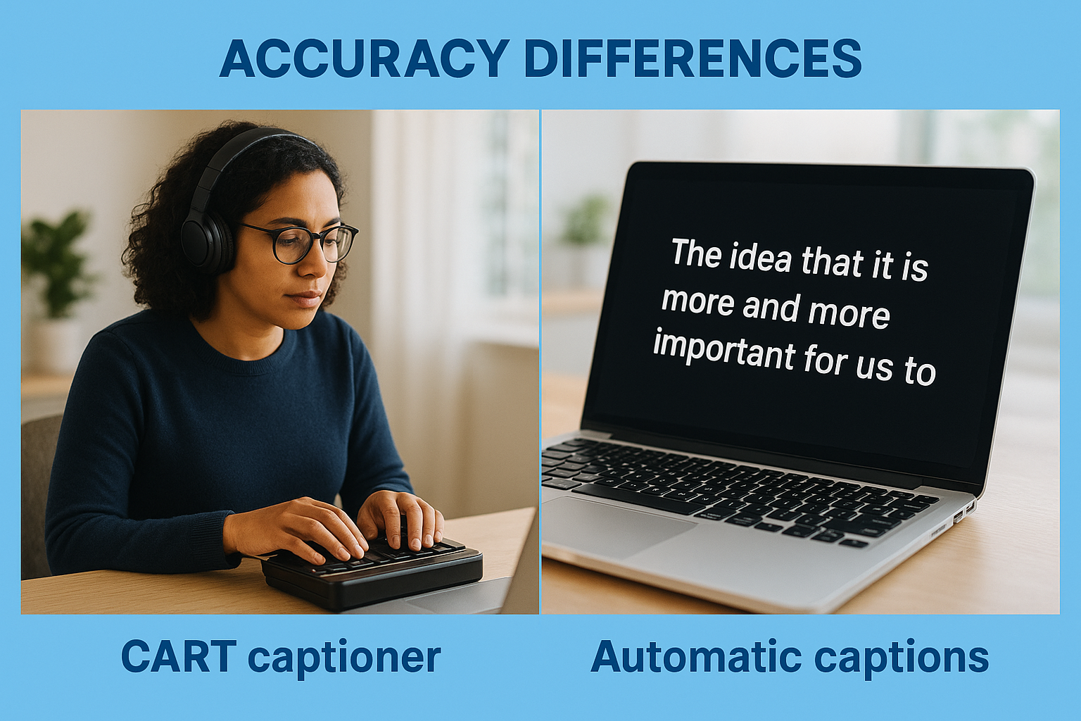 Accuracy differences
