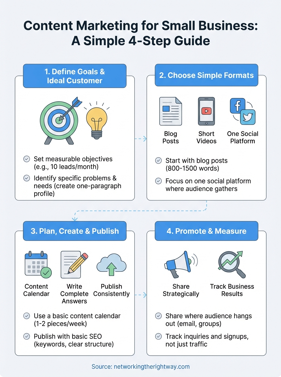 content marketing for small business infographic