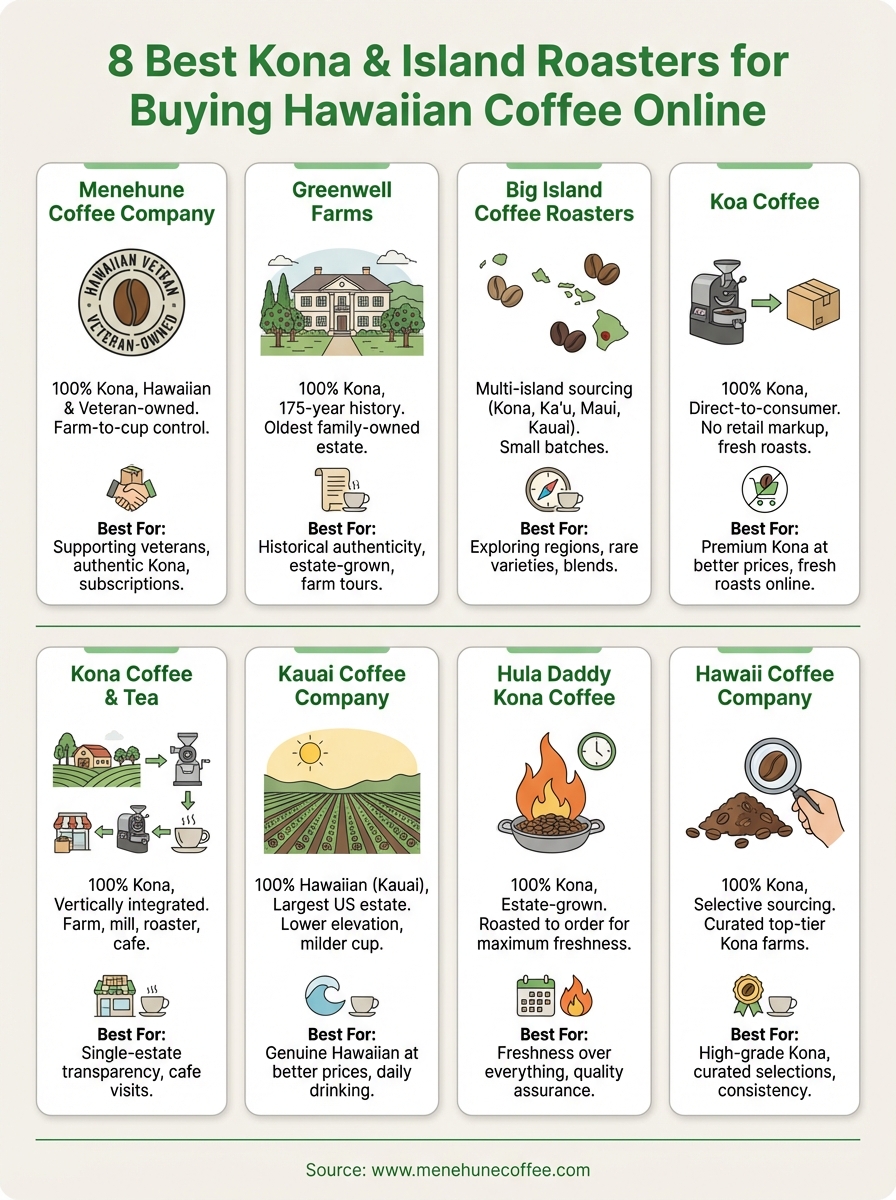 buy hawaiian coffee online infographic