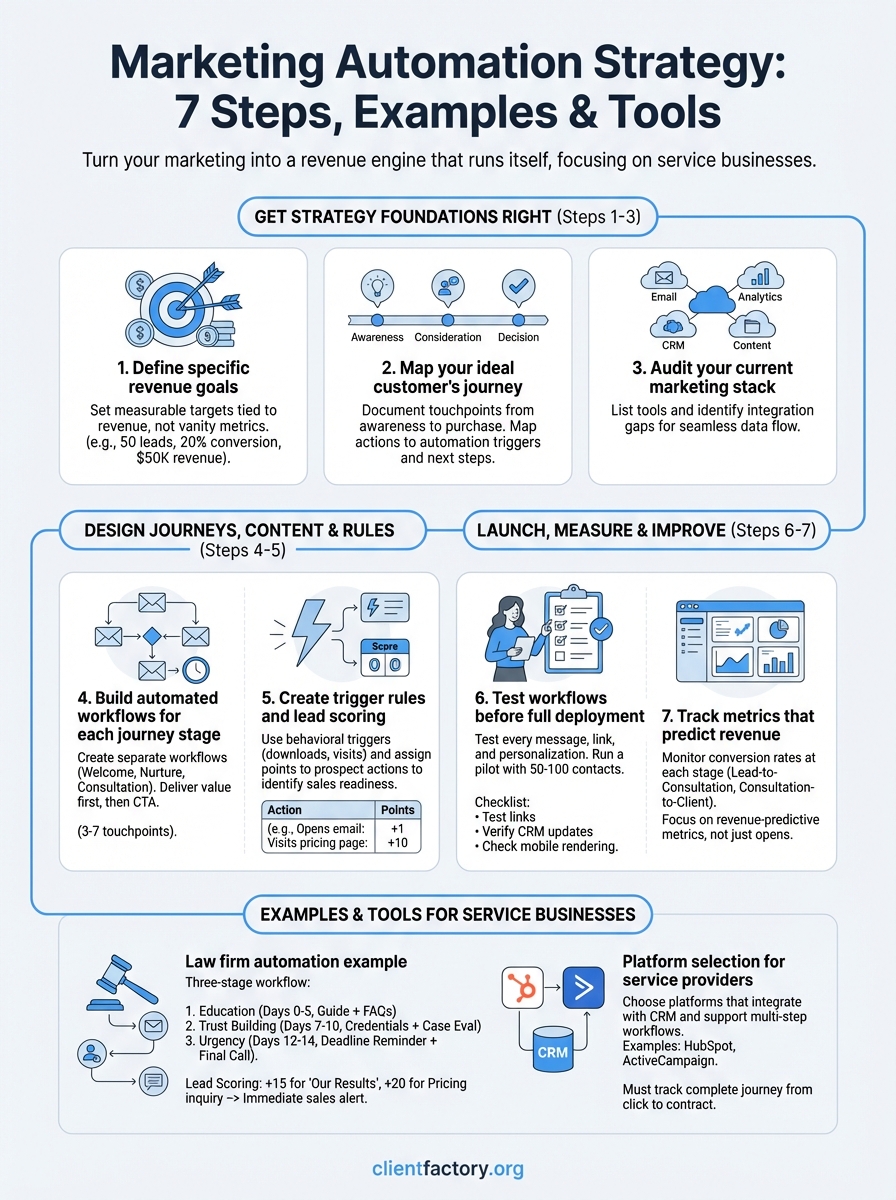 marketing automation strategy infographic