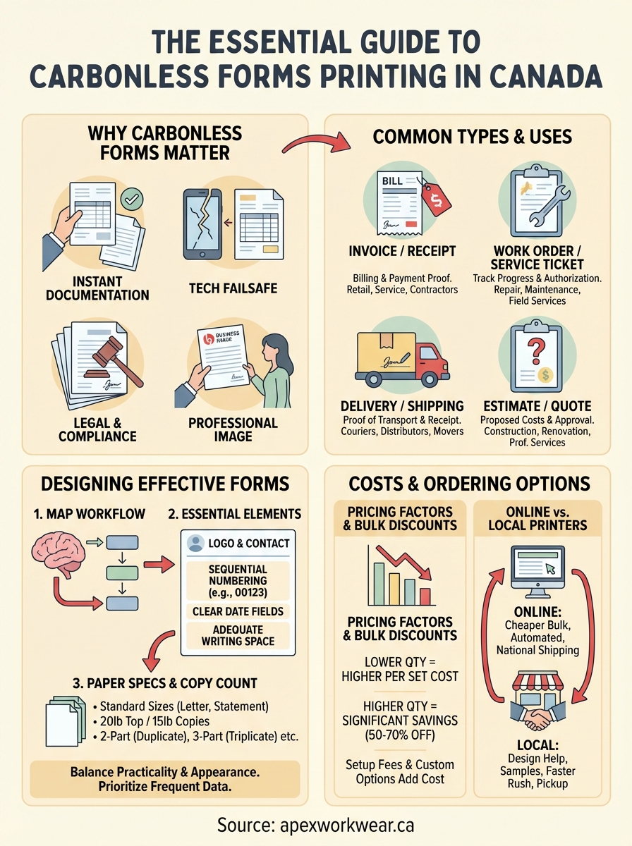 carbonless forms printing infographic