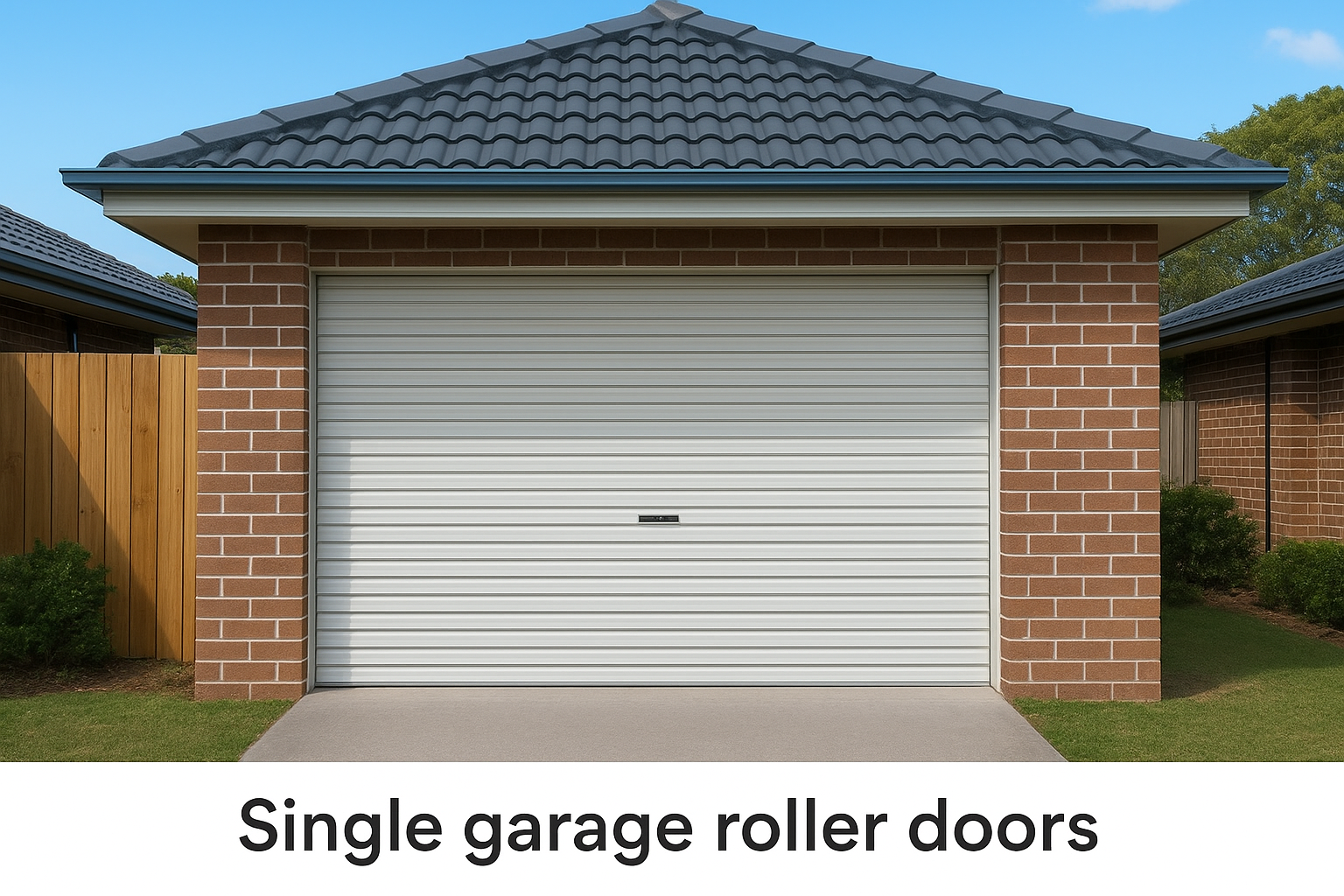 Single garage roller doors