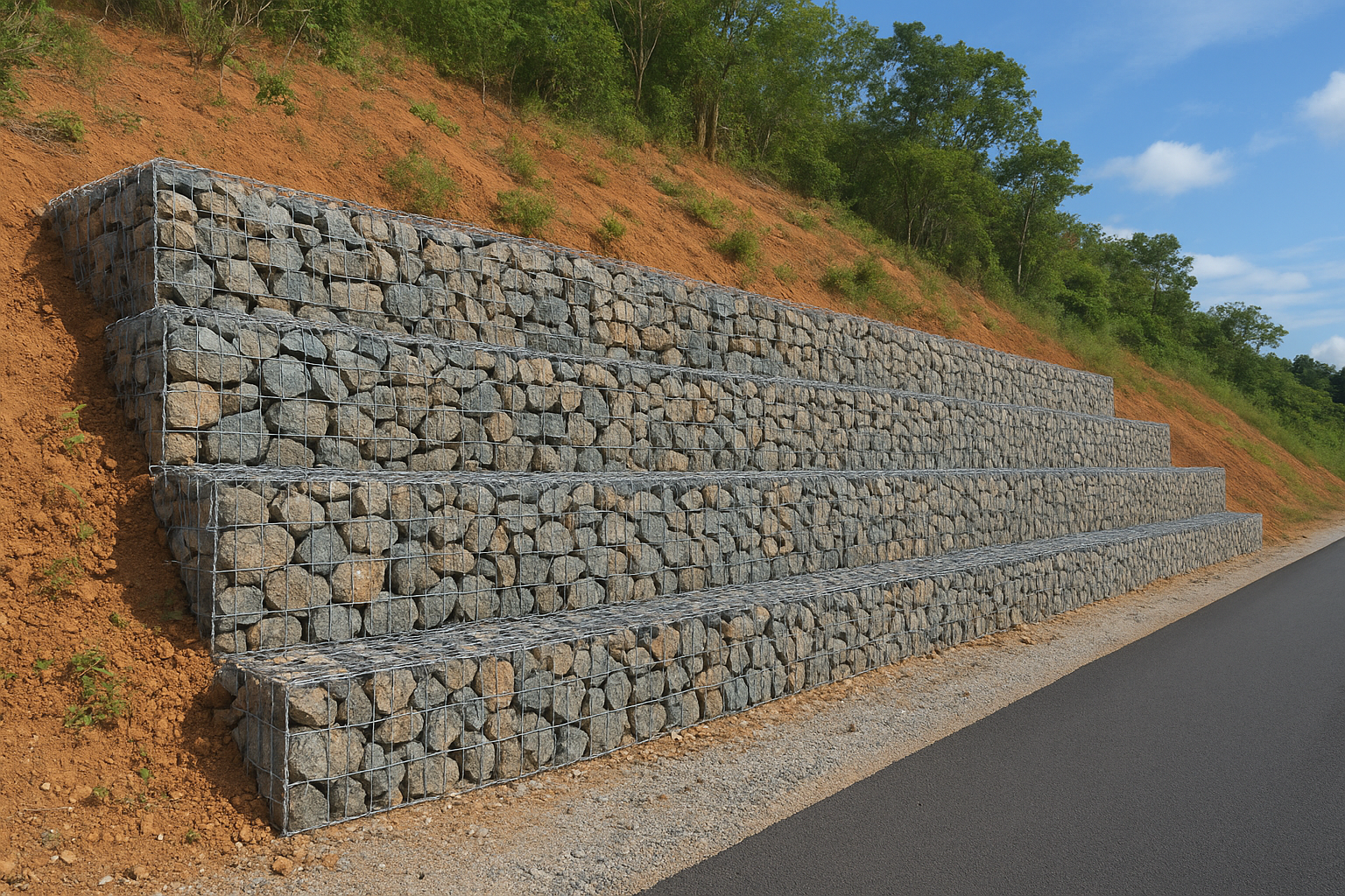 3. Gabion and slope protection contractors