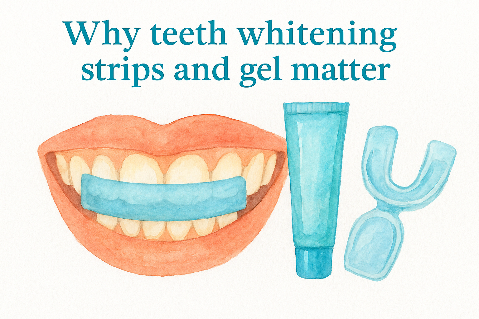 Why teeth whitening strips and gel matter