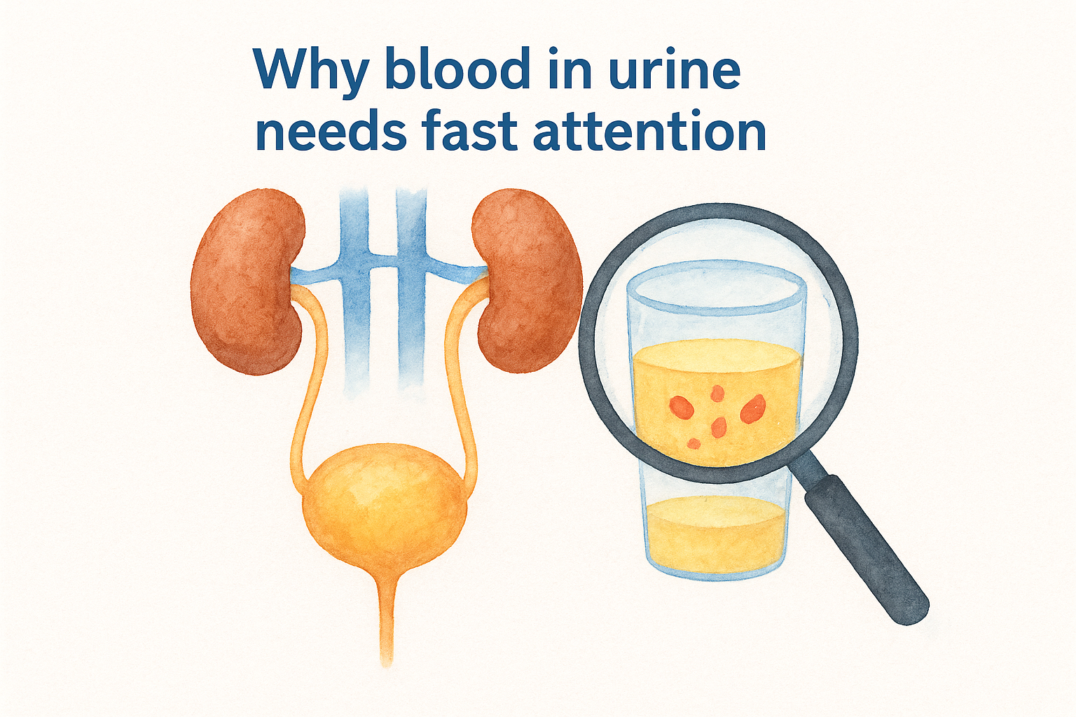 Why blood in urine needs fast attention