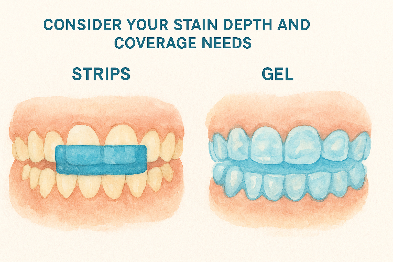 Consider your stain depth and coverage needs