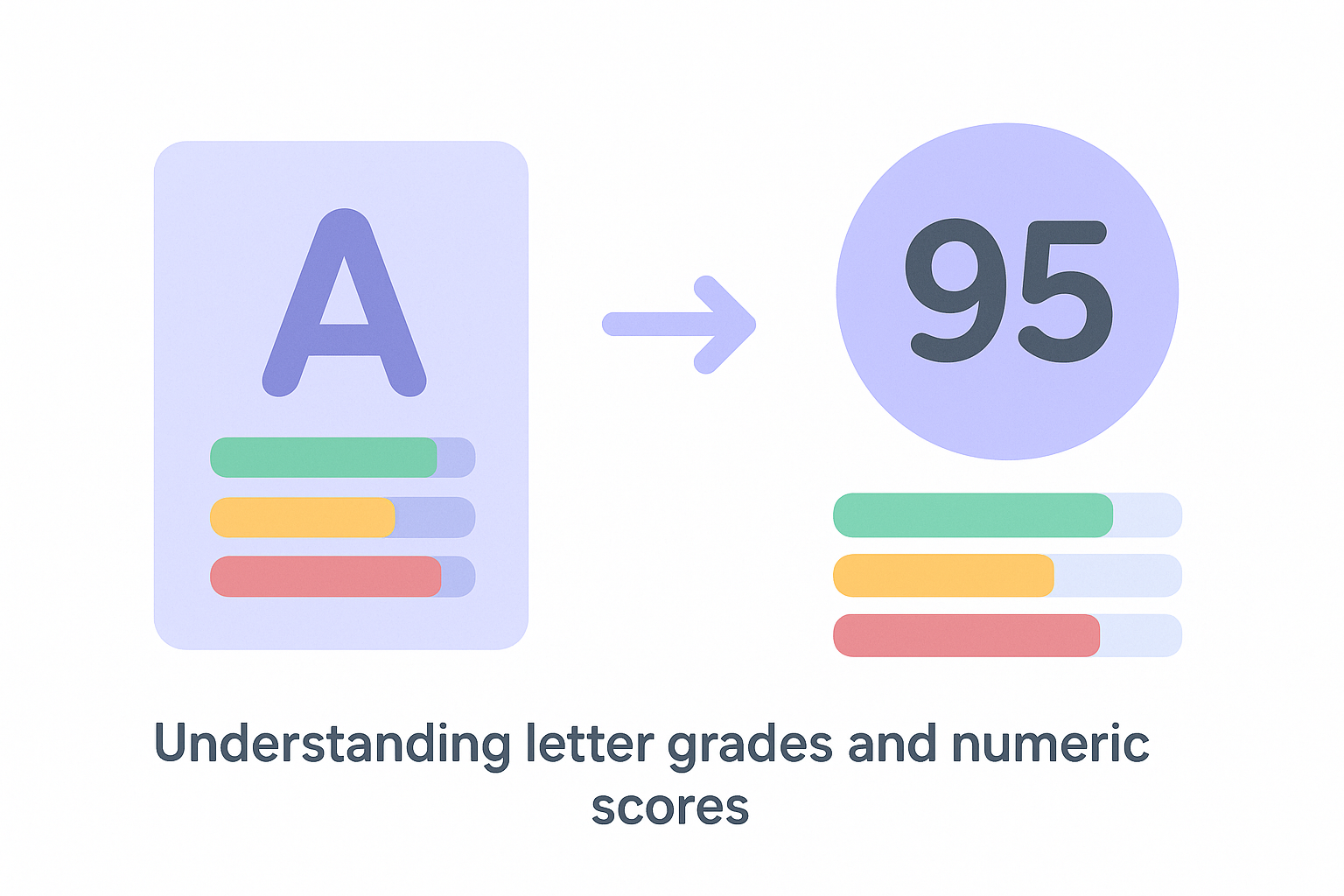 Understanding letter grades and numeric scores