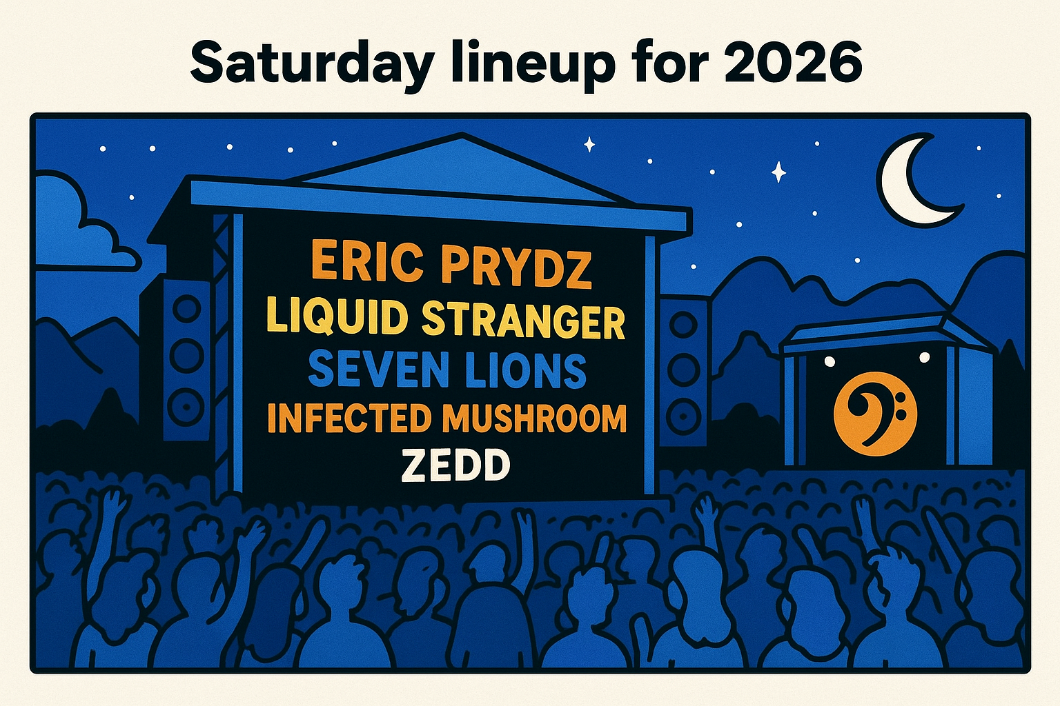 2. Saturday lineup for 2026