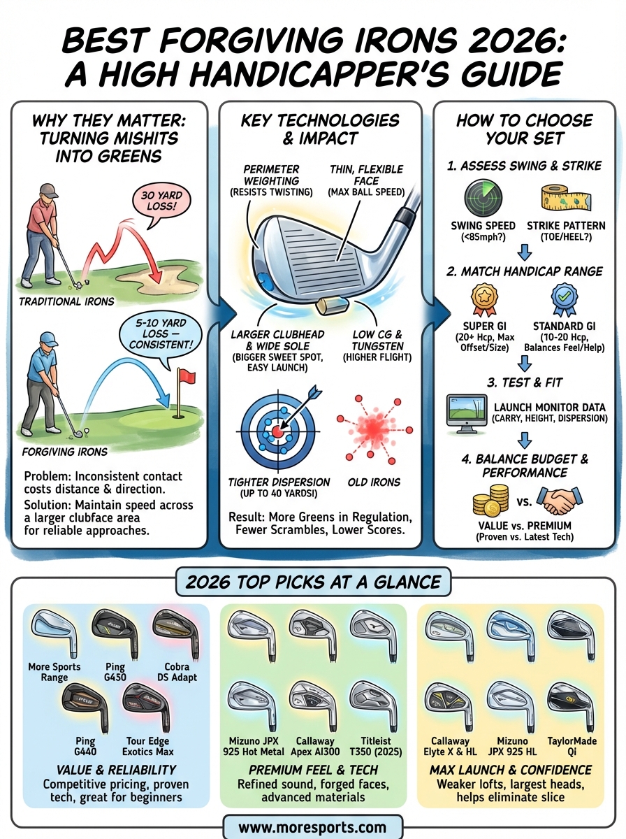 best forgiving irons infographic
