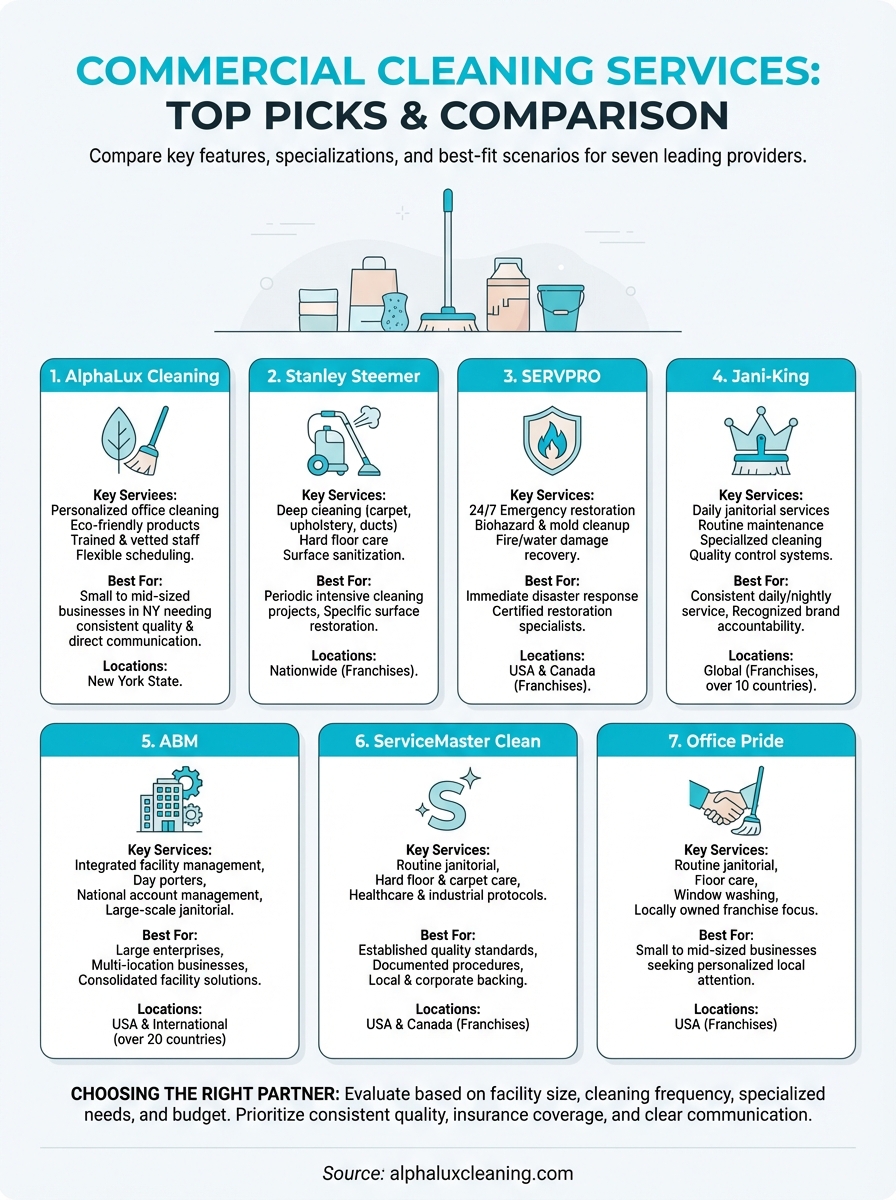 commercial cleaning services near me infographic