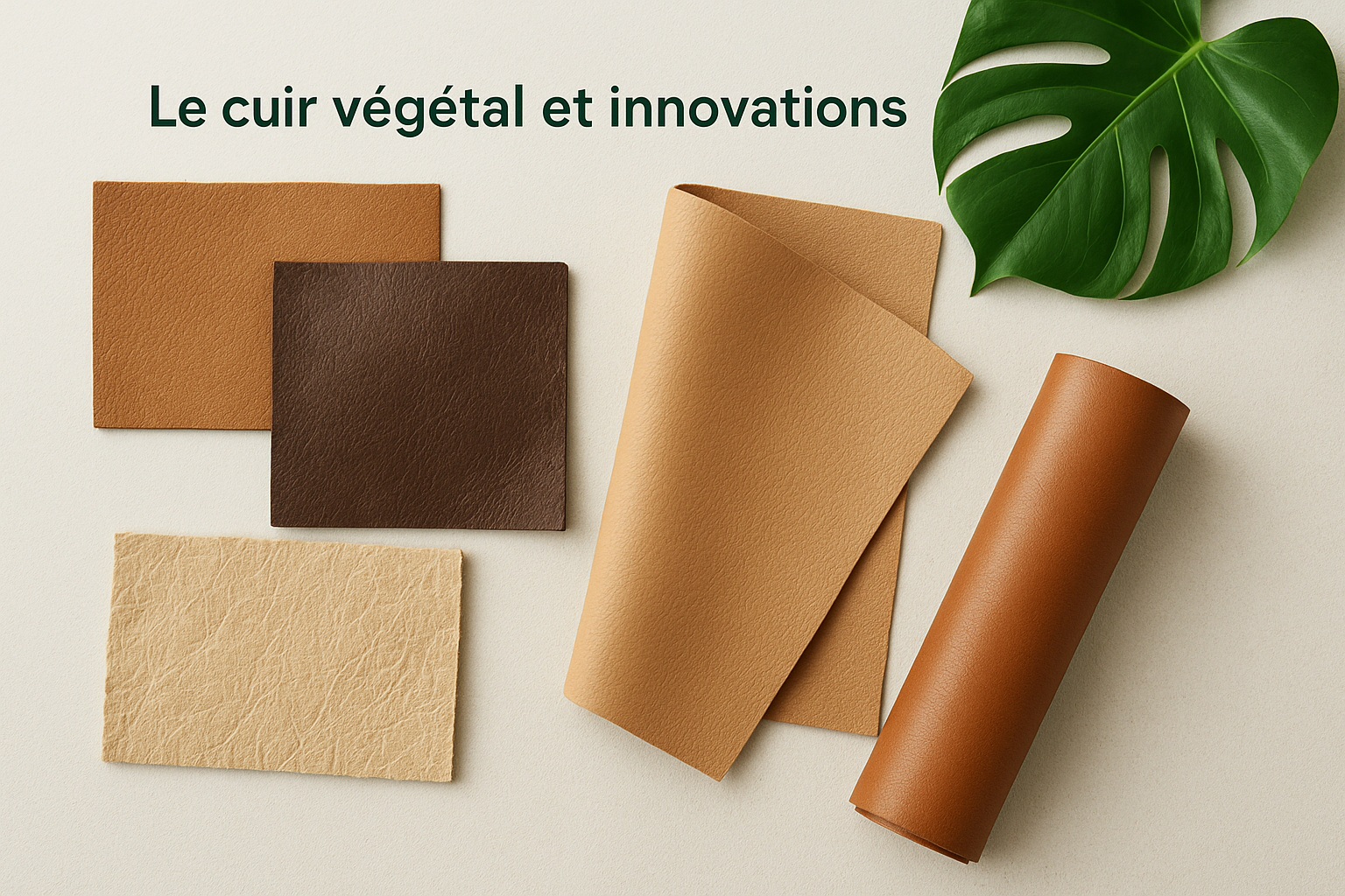 Le cuir végétal et innovations textiles