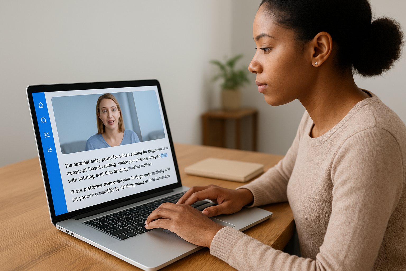 Look for text-based editing interfaces