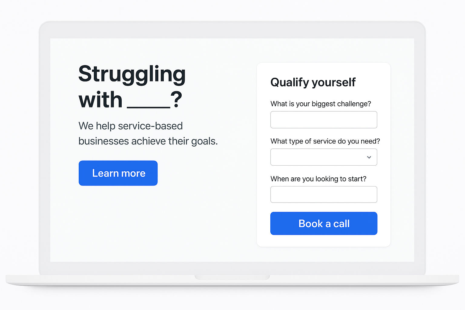 6 Free Canva Landing Page Templates For Lead Generation What this framework looks like in Canva