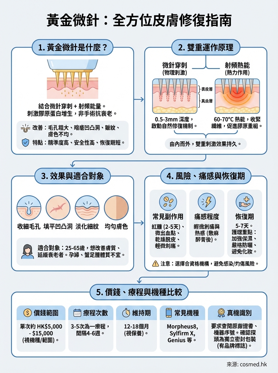 黃金微針是什麼 infographic