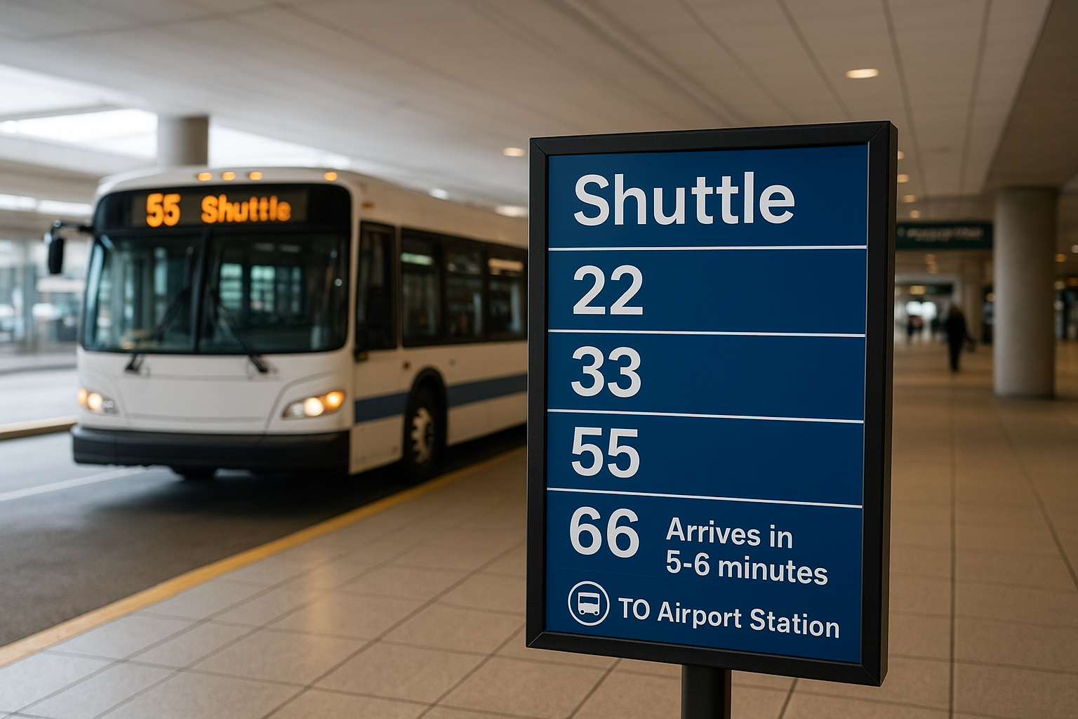 Terminal layout and shuttle system