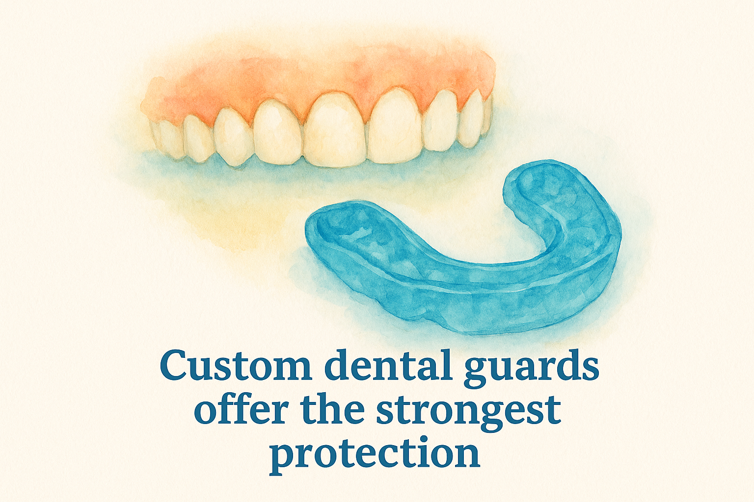 Custom dental guards offer the strongest protection