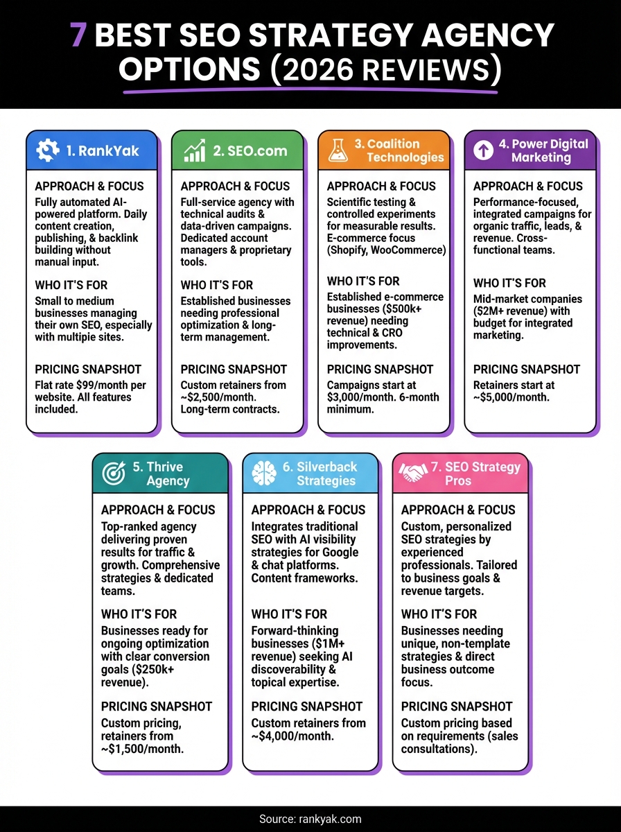 seo strategy agency infographic