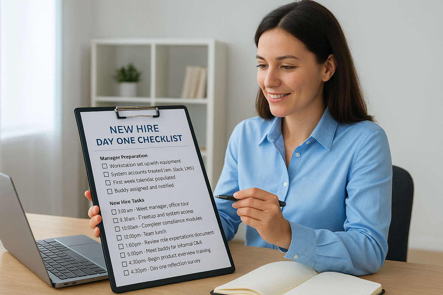 Build a day-one checklist