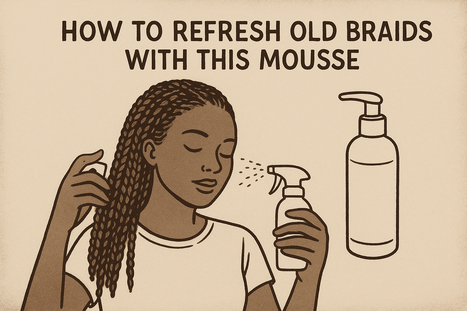 How to refresh old braids with this mousse