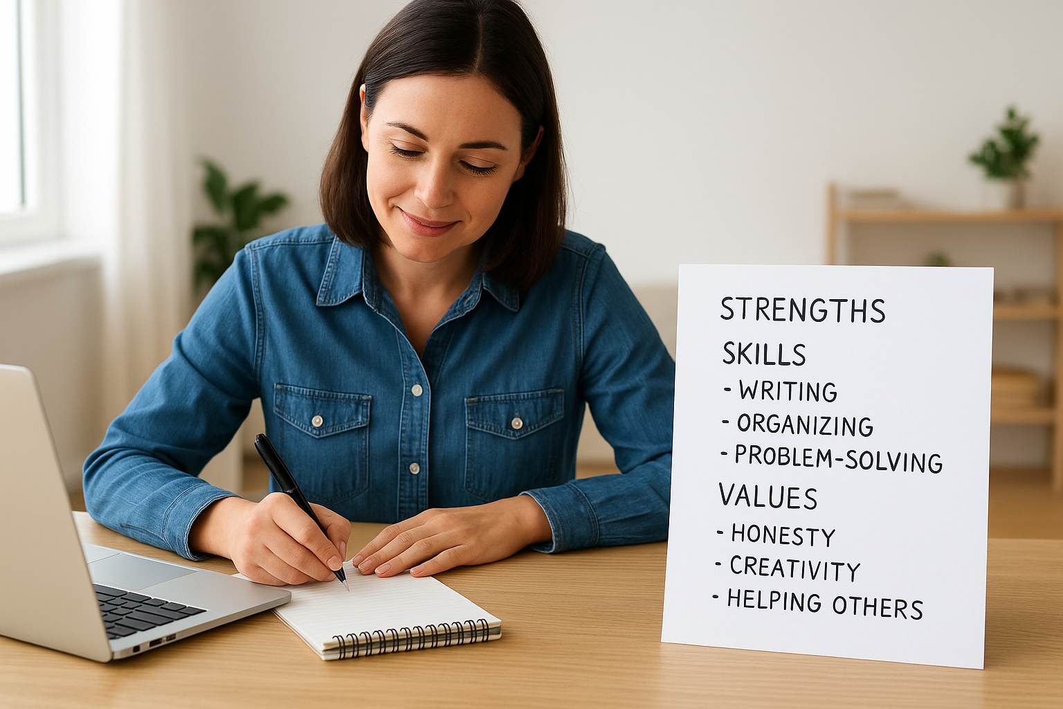 List your strengths skills and values