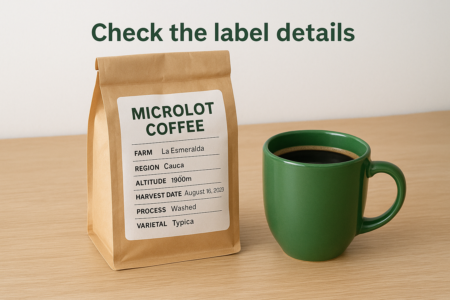 Check the label details