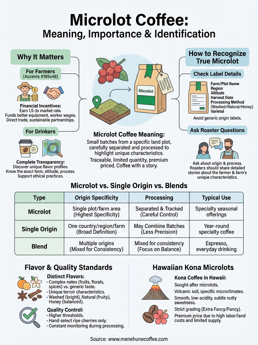 microlot coffee meaning infographic
