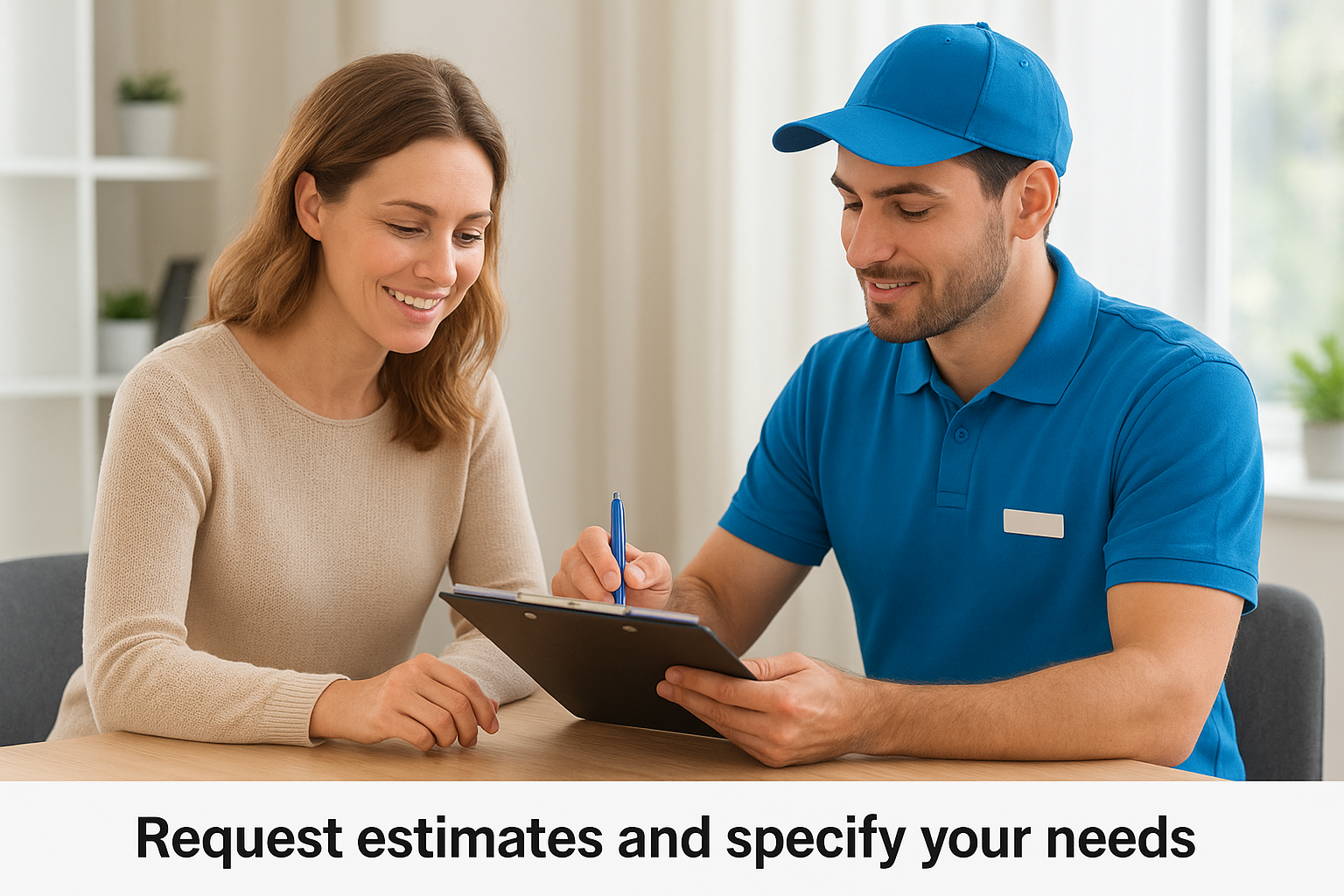 Request estimates and specify your needs