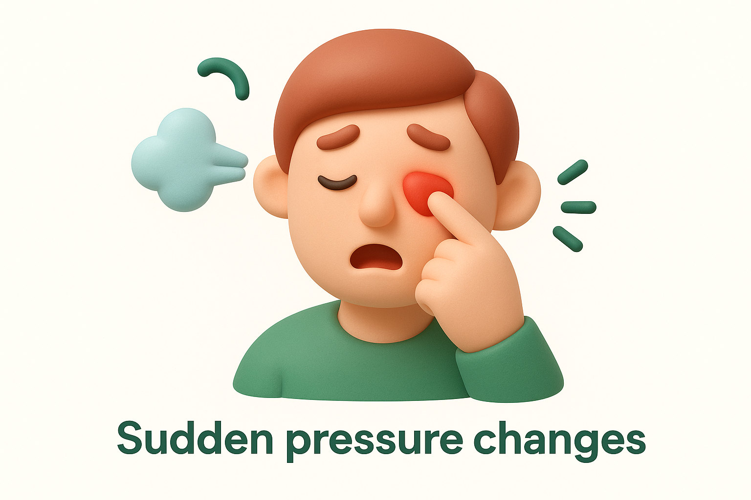 Sudden pressure changes