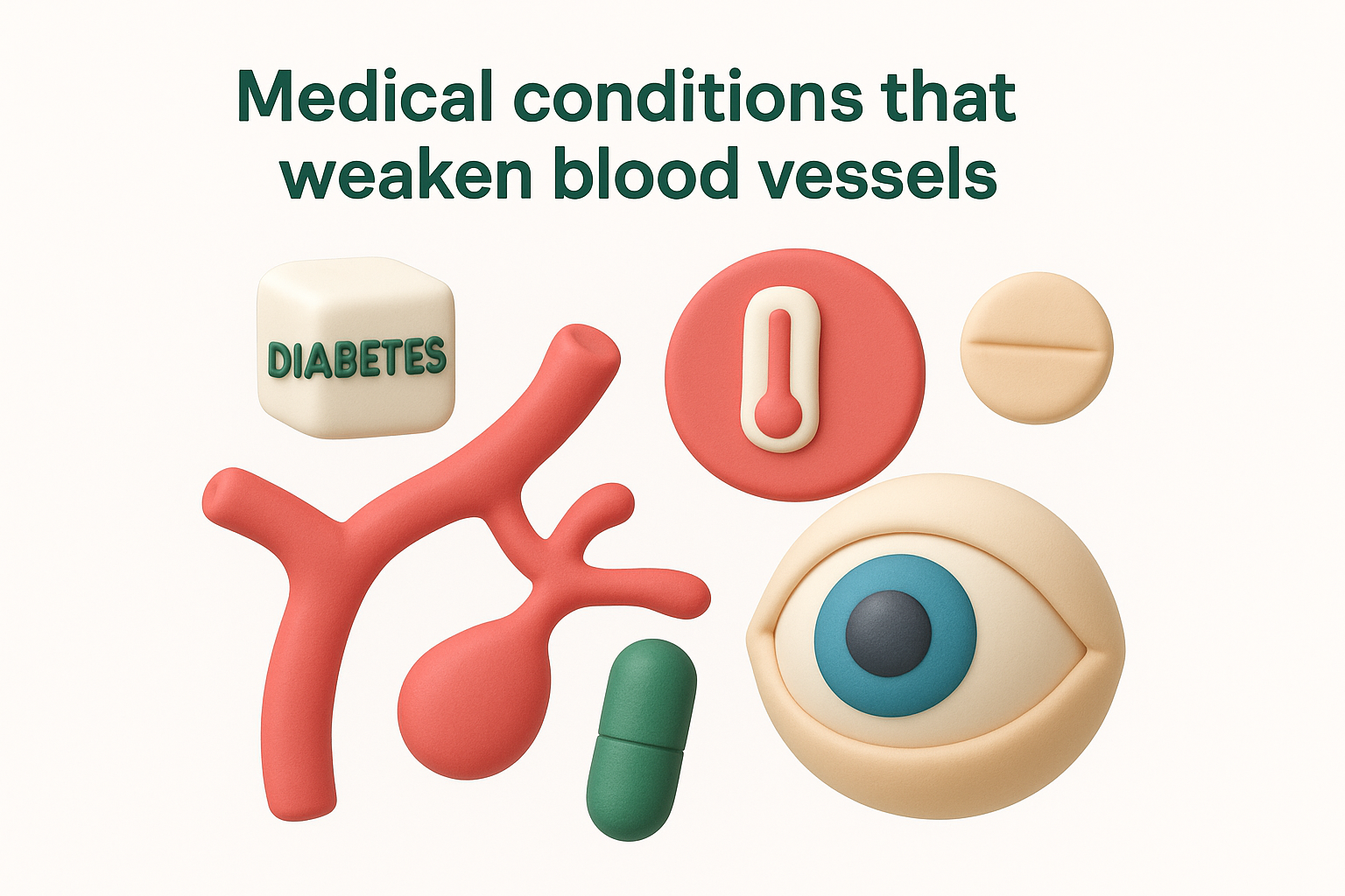 Medical conditions that weaken blood vessels