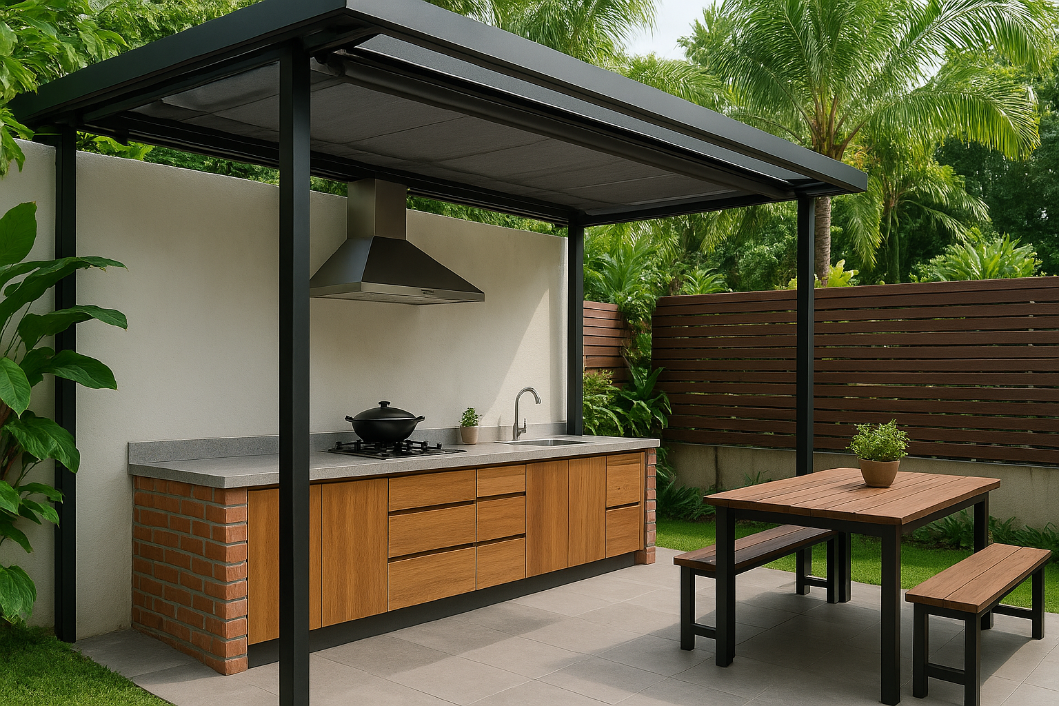 Outdoor kitchen ideas tailored to Malaysian homes